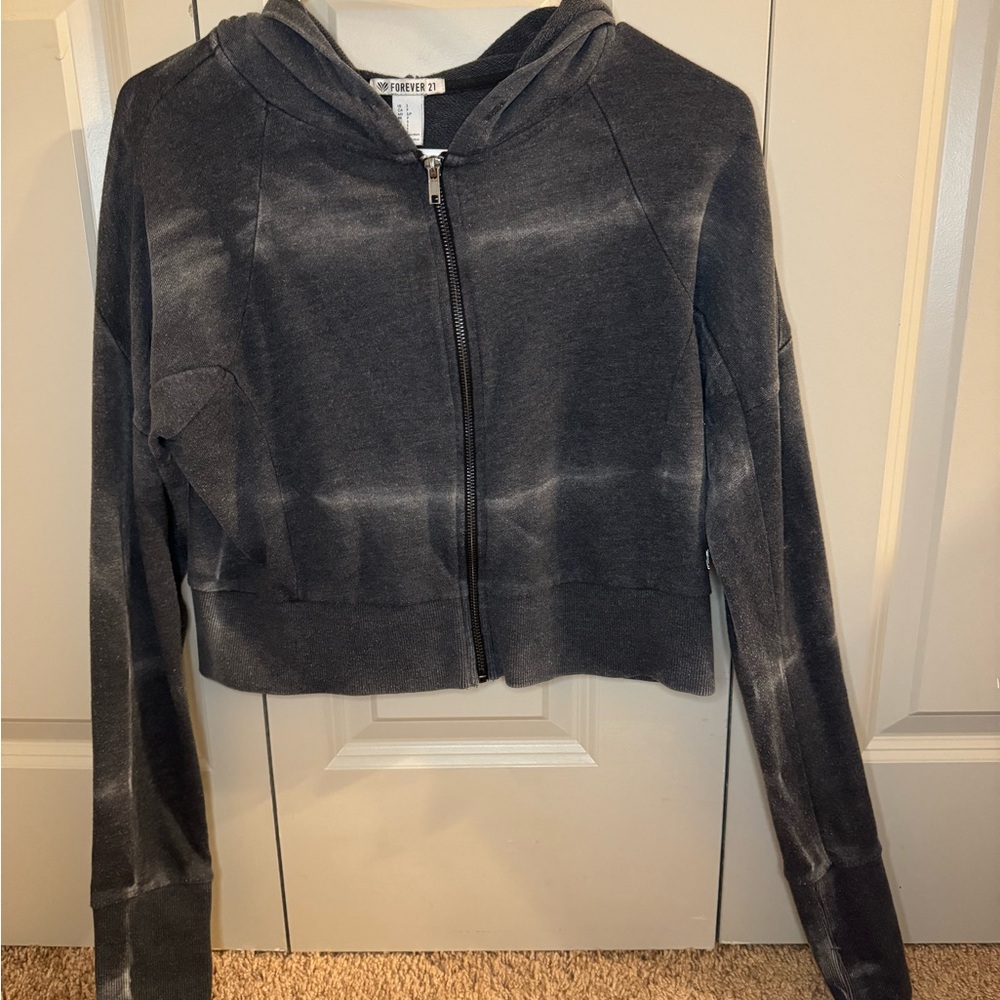 FOREVER 21// women’s cropped tie-dye jacket